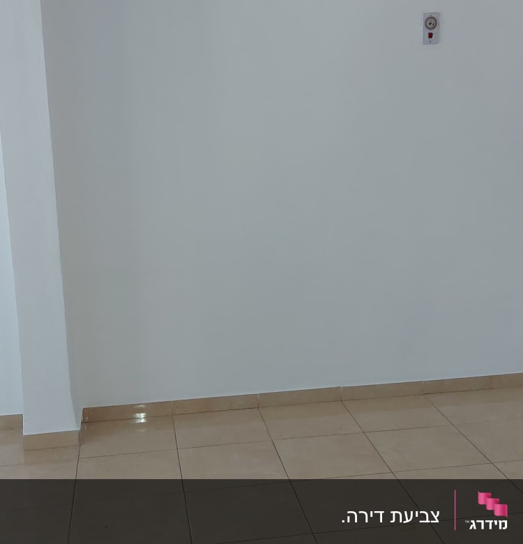 קיר לבן חלק עם שקע חשמל